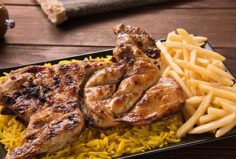 وجبه ربع فراخ مشوي